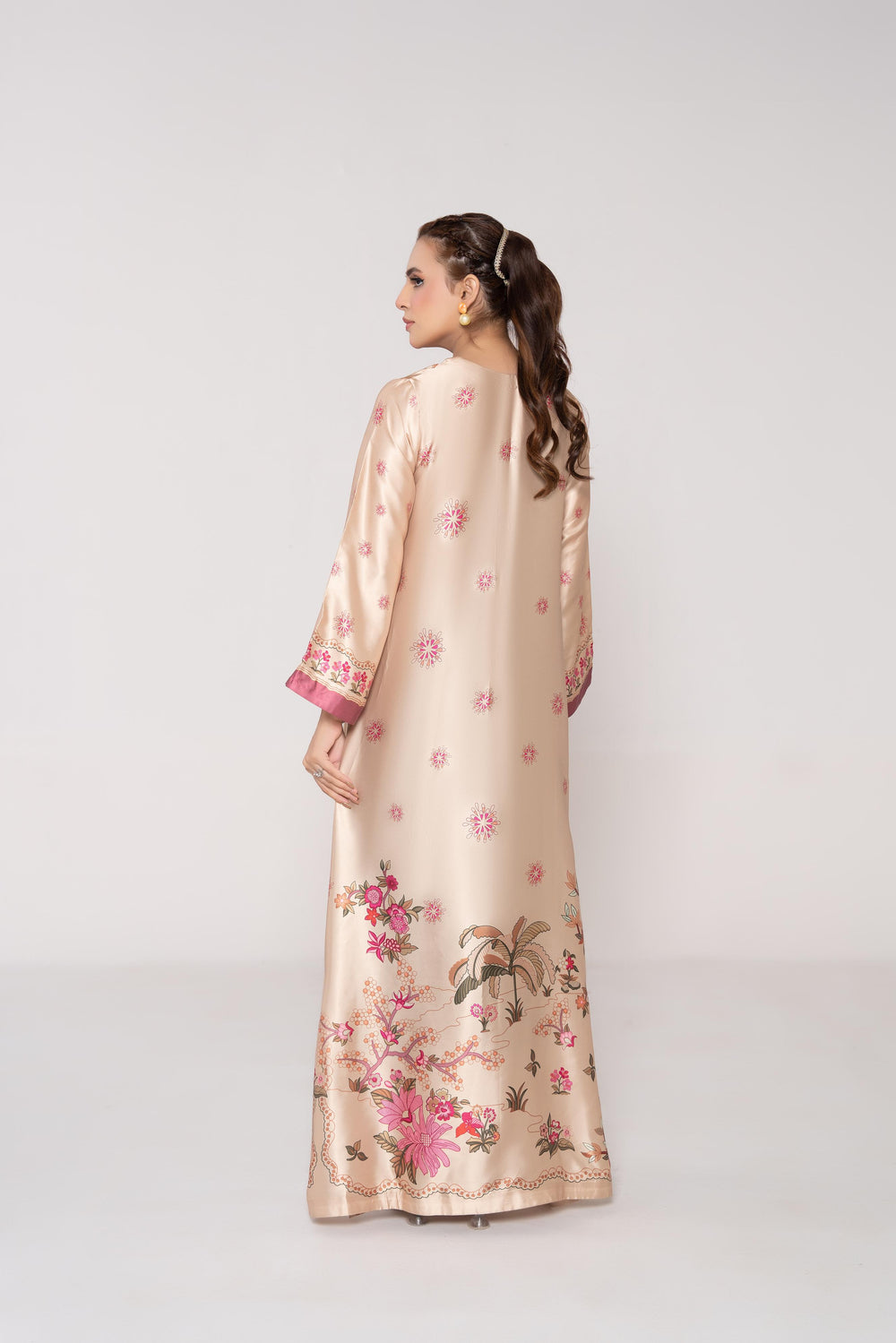 Rosé Bloom Long Kaftan