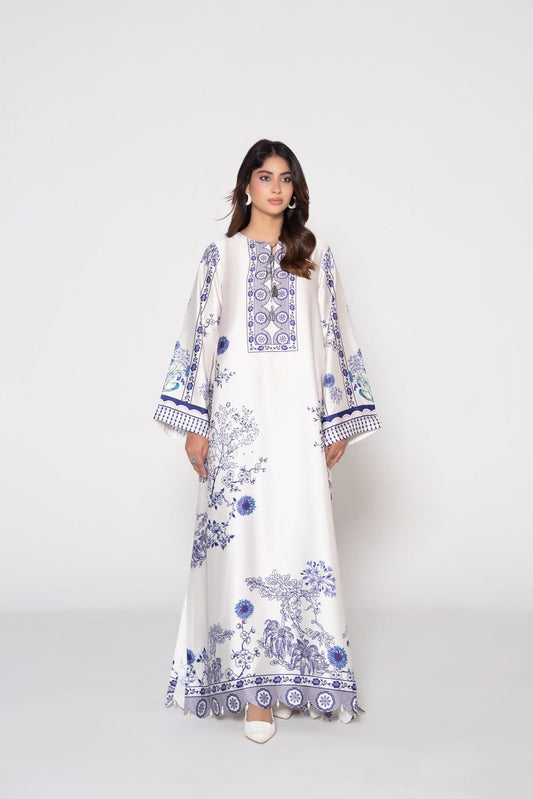 Sapphire Bloom Kaftan
