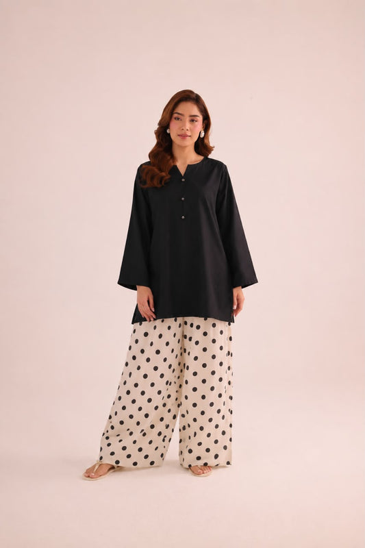 Black Polka Premium  2-Piece Suit