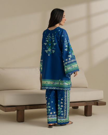 Royal Blue Digital Printed 2-Piece Suit 💙
