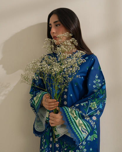 Royal Blue Digital Printed 2-Piece Suit 💙