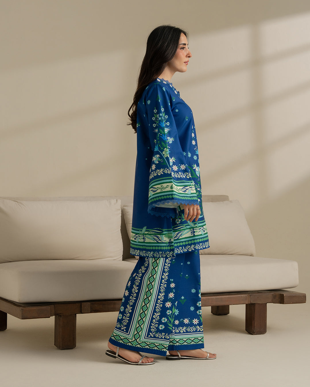 Royal Blue Digital Printed 2-Piece Suit 💙