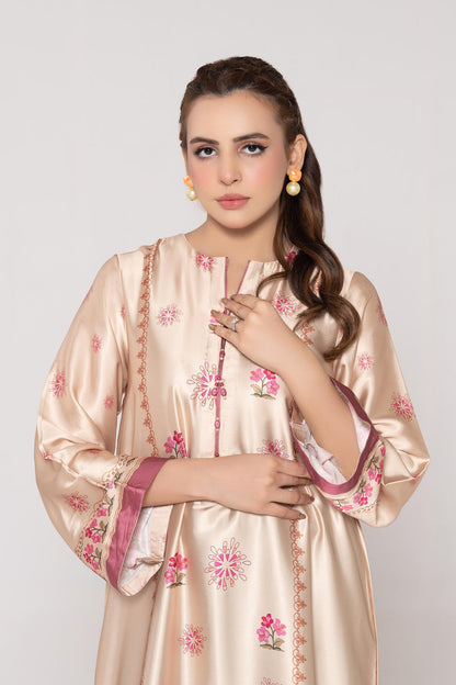 Rosé Bloom Long Kaftan