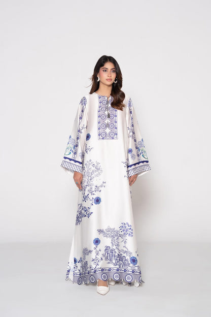 Sapphire Bloom Kaftan