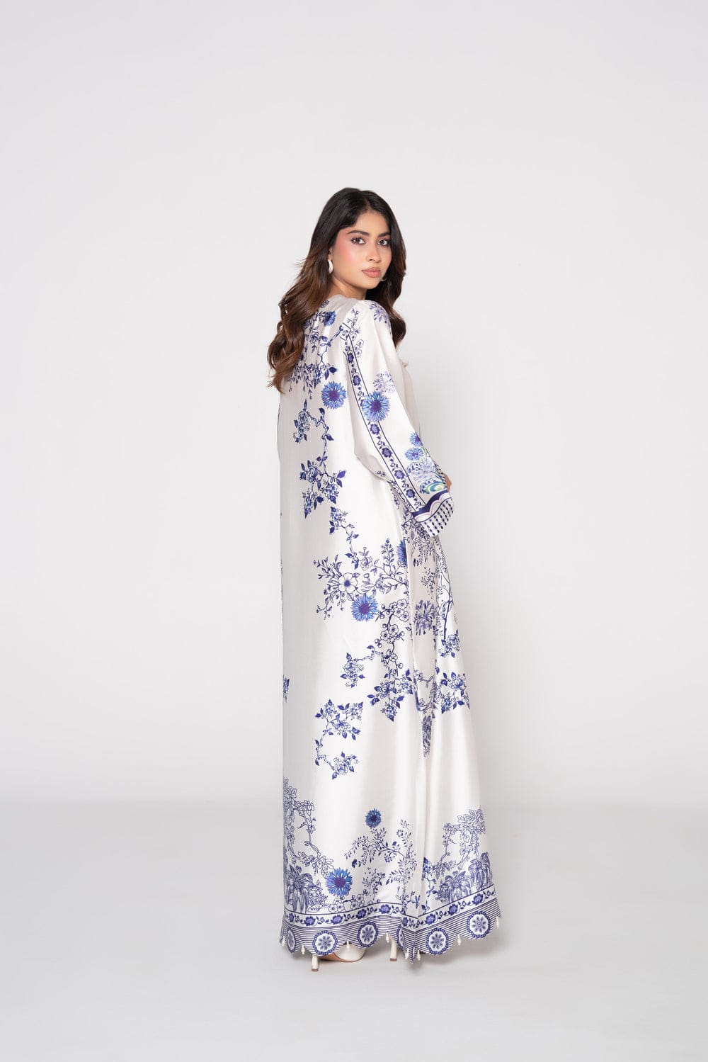 Sapphire Bloom Kaftan